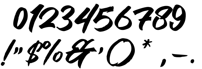 Bansat Schriftart Anderer Schreiben