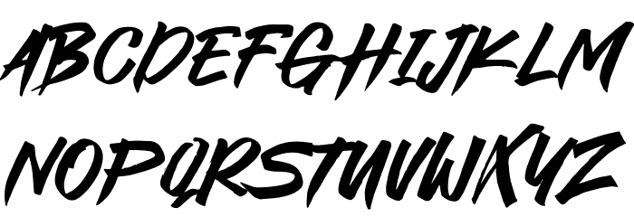 Bansat Schriftart Groß