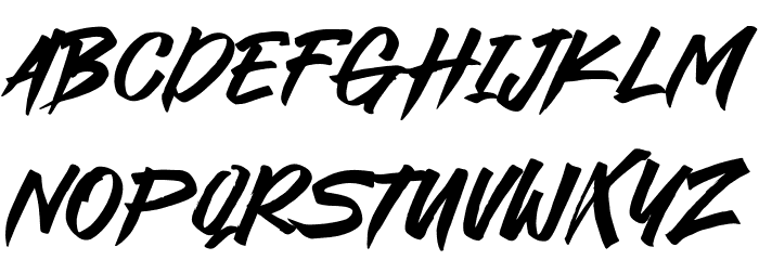 Bansat Schriftart Kleinbuchstaben