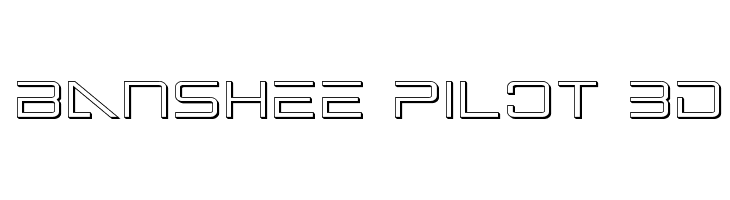 Banshee Pilot 3D फ़ॉन्ट