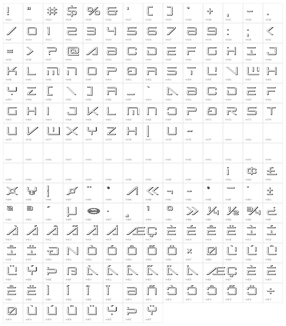 Banshee Pilot 3D Character Map