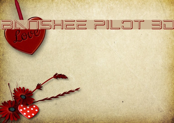 Banshee Pilot 3D Font examples