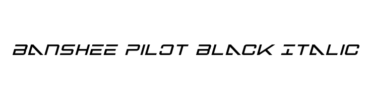 Banshee Pilot Black Italic  font caratteri gratis