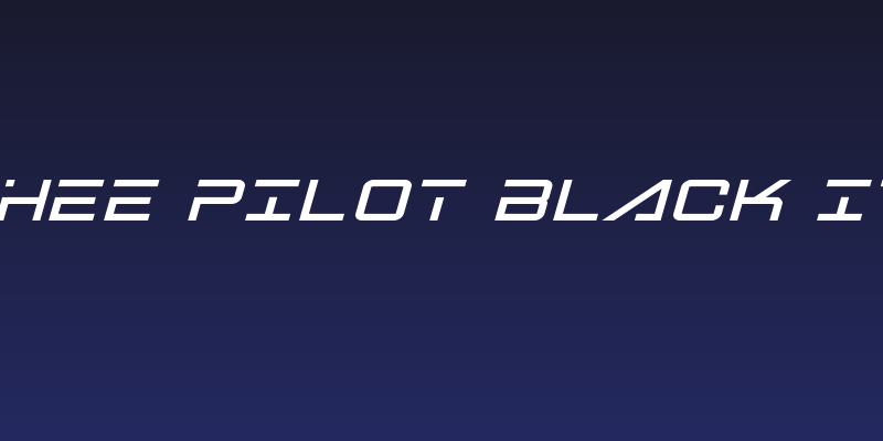 Banshee Pilot Black Italic Social Header