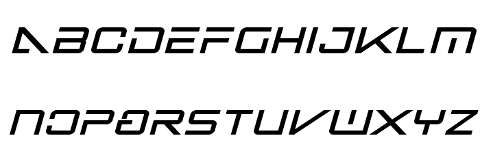 Banshee Pilot Black Italic Font LOWERCASE