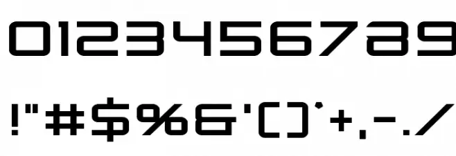 Banshee Pilot Black Font OTHER CHARS
