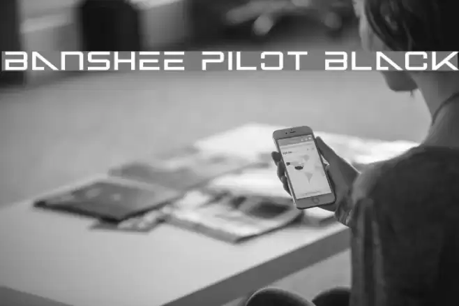 Banshee Pilot Black Font examples