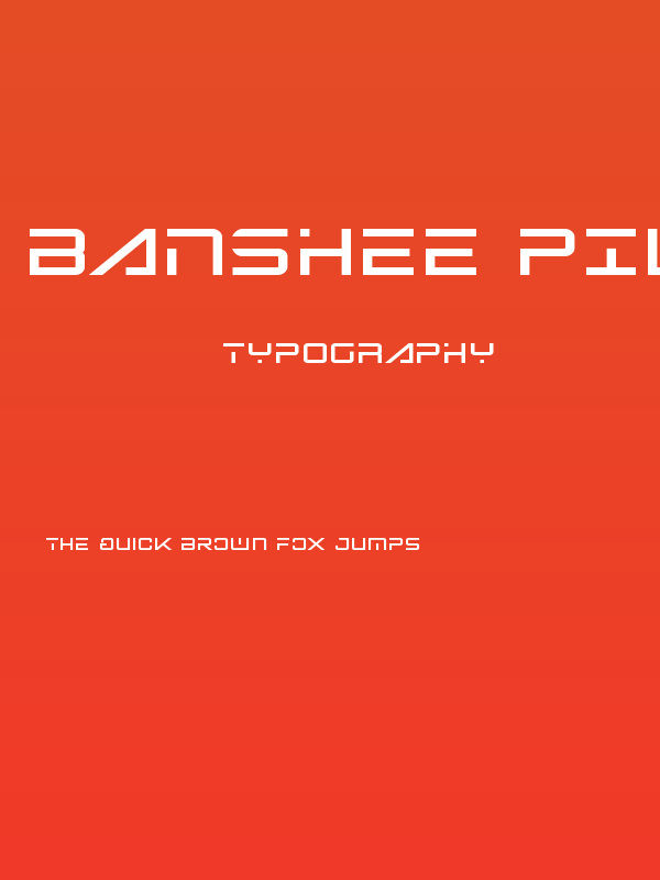 Banshee Pilot Black Poster