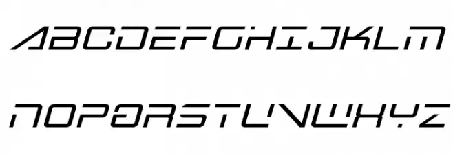 Banshee Pilot Bold Italic Font Litere mari
