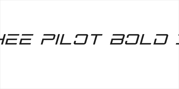 Banshee Pilot Bold Italic Logo