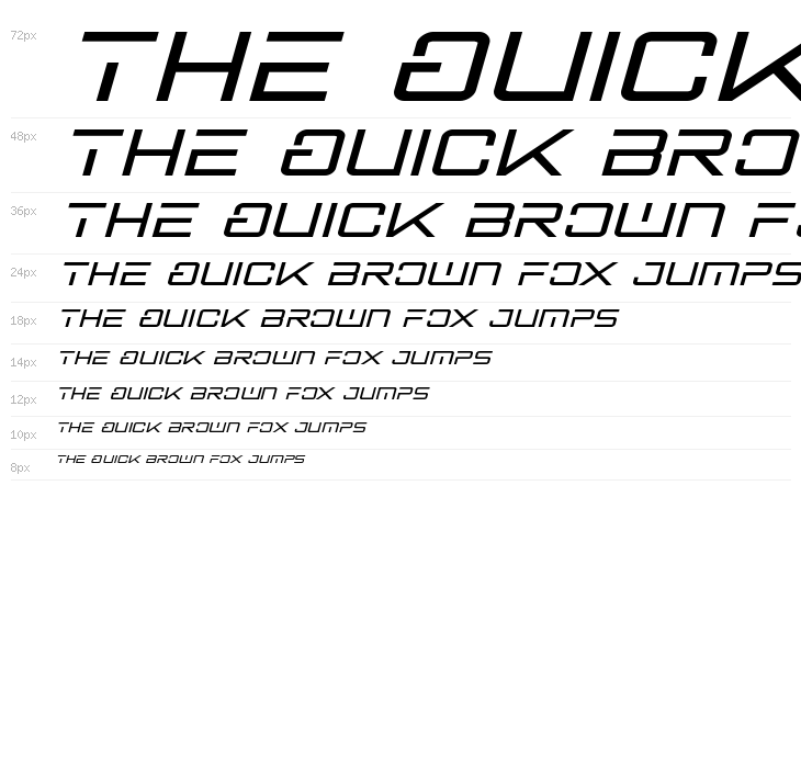 Banshee Pilot Bold Italic Waterfall