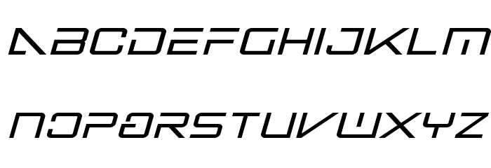 Banshee Pilot Bold Italic Шрифта строчной