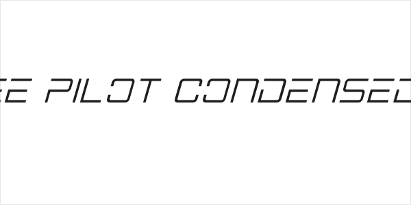 Banshee Pilot Condensed Italic Logo
