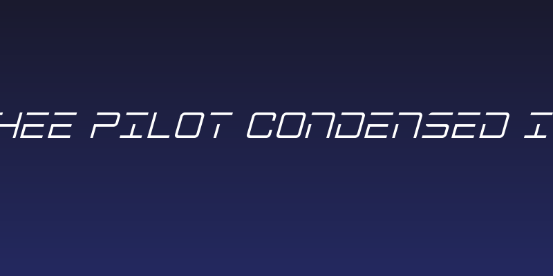 Banshee Pilot Condensed Italic Social Header