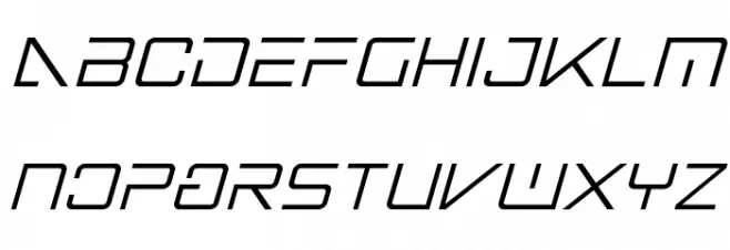 Banshee Pilot Condensed Italic फ़ॉन्ट लोअरकेस