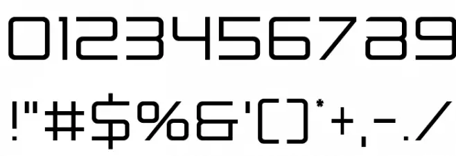 Banshee Pilot Condensed Font OTHER CHARS