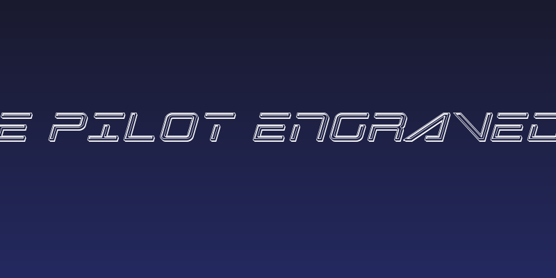 Banshee Pilot Engraved Italic Social Header