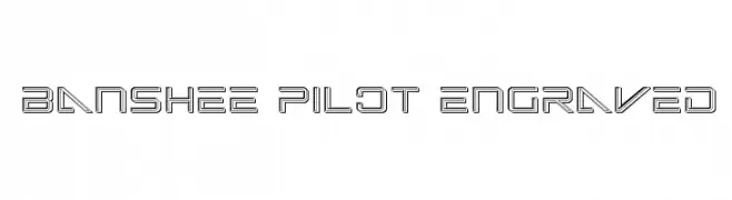 Banshee Pilot Engraved  Fuentes Gratis Descargar