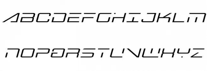 Banshee Pilot Expanded Italic フォント 大文字