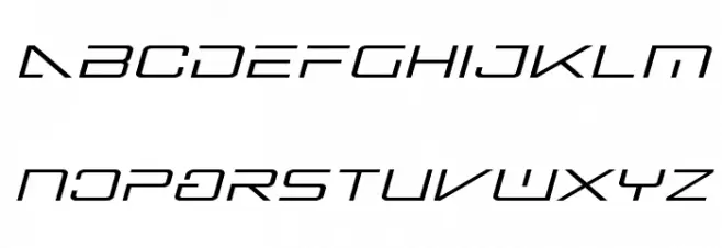 Banshee Pilot Expanded Italic フォント 小文字