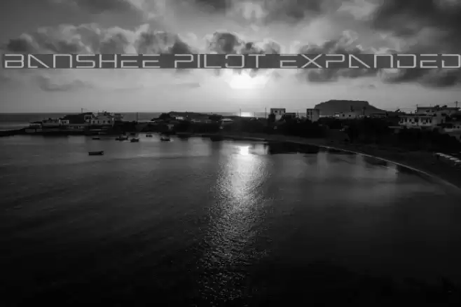 Banshee Pilot Expanded Font examples