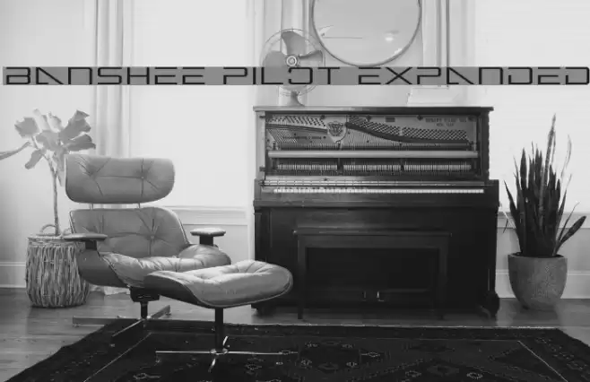 Banshee Pilot Expanded Font examples