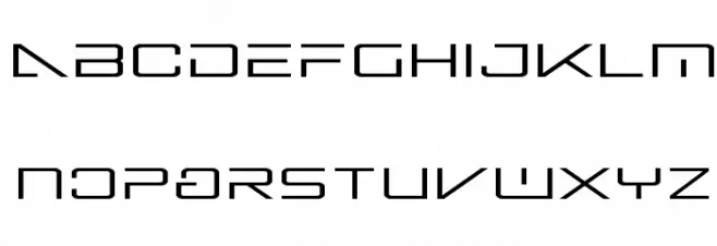 Banshee Pilot Expanded Font LOWERCASE