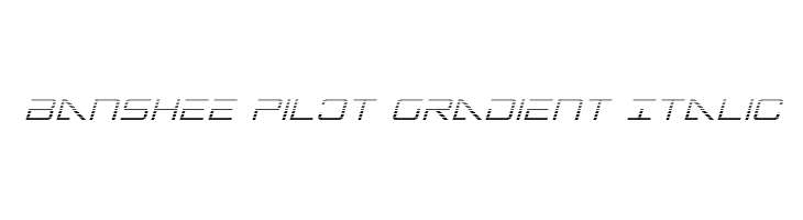 Banshee Pilot Gradient Italic  les polices de caractères gratuit tlcharger