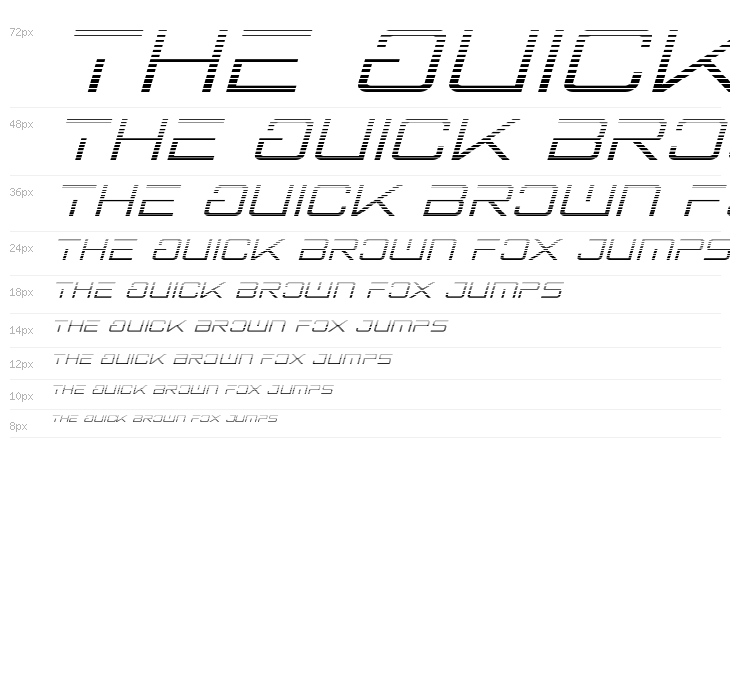 Banshee Pilot Gradient Italic Waterfall