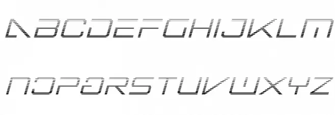 Banshee Pilot Gradient Italic Fonte MINÚSCULAS