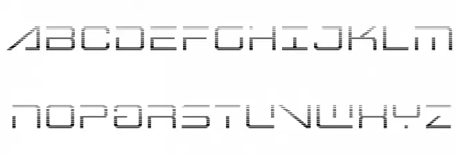 Banshee Pilot Gradient خط أحرف كبيرة