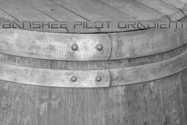 Banshee Pilot Gradient Font examples
