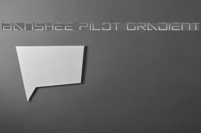 Banshee Pilot Gradient Font examples