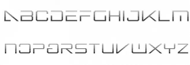 Banshee Pilot Gradient Font LOWERCASE