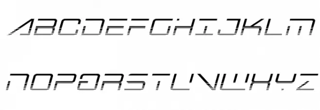 Banshee Pilot Halftone Italic Schriftart Groß