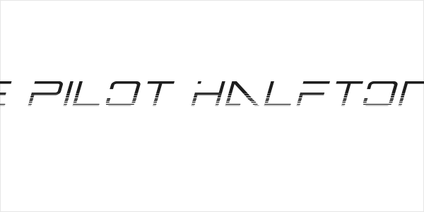 Banshee Pilot Halftone Italic Logo
