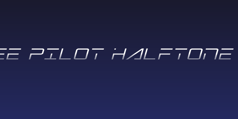 Banshee Pilot Halftone Italic Social Header