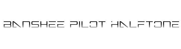 Banshee Pilot Halftone Schriftart