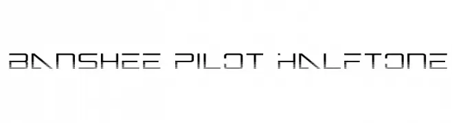 Banshee Pilot Halftone  Frei Schriftart Herunterladen