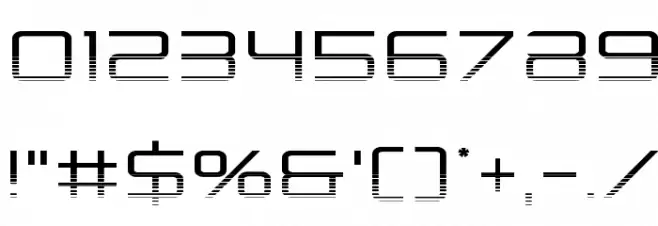 Banshee Pilot Halftone Font OTHER CHARS