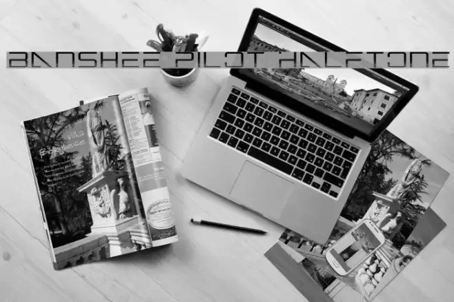 Banshee Pilot Halftone Font examples