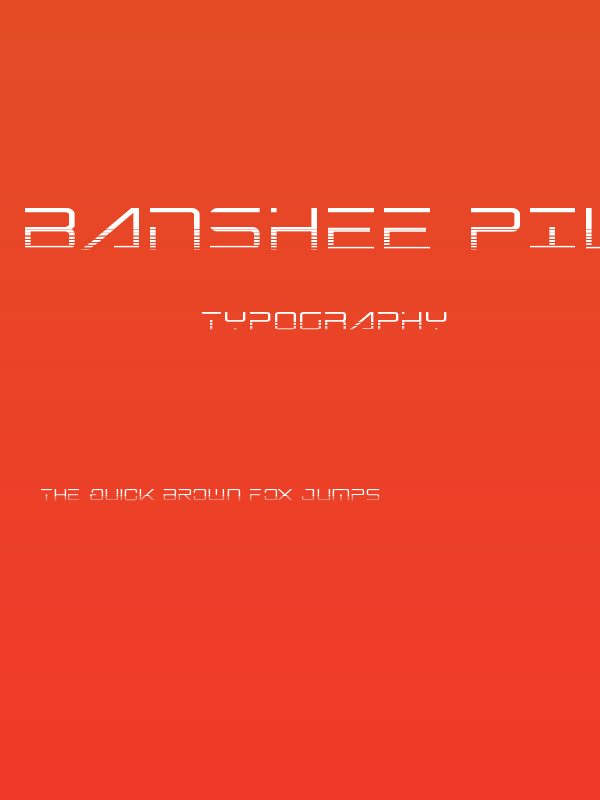 Banshee Pilot Halftone Poster