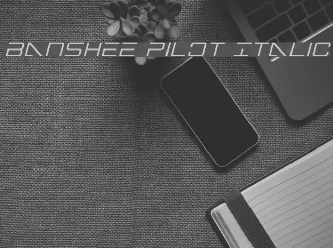 Banshee Pilot Italic Font examples