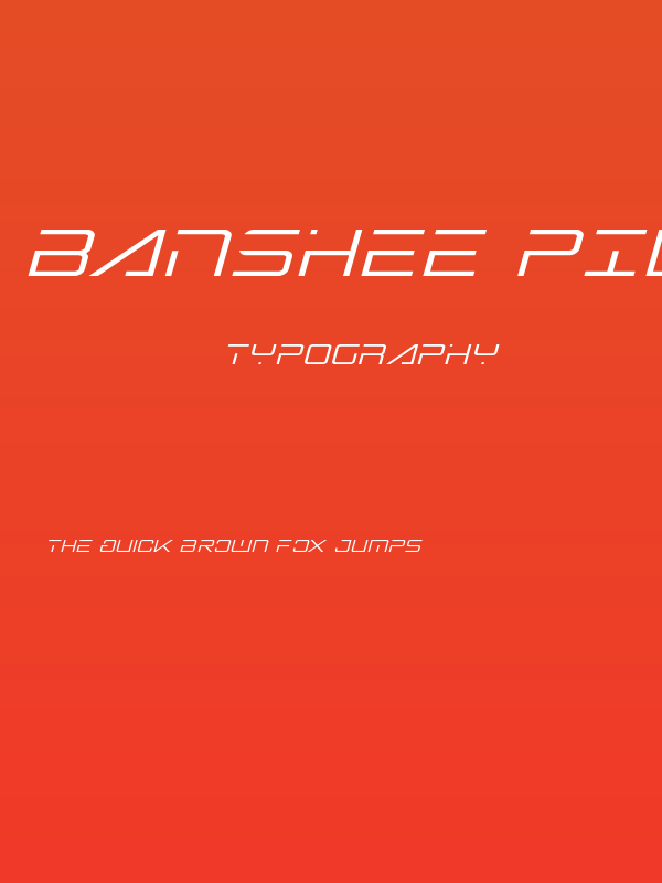 Banshee Pilot Italic Poster