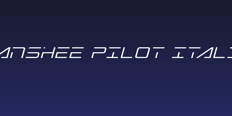 Banshee Pilot Italic Social Header