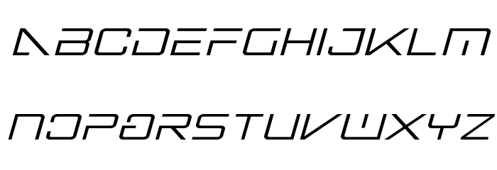 Banshee Pilot Italic फ़ॉन्ट लोअरकेस