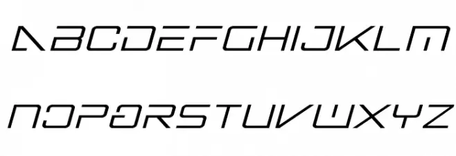 Banshee Pilot Italic Caratteri MINUSCOLO