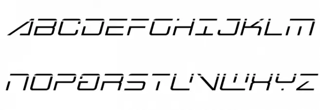 Banshee Pilot Laser Italic Font Litere mari