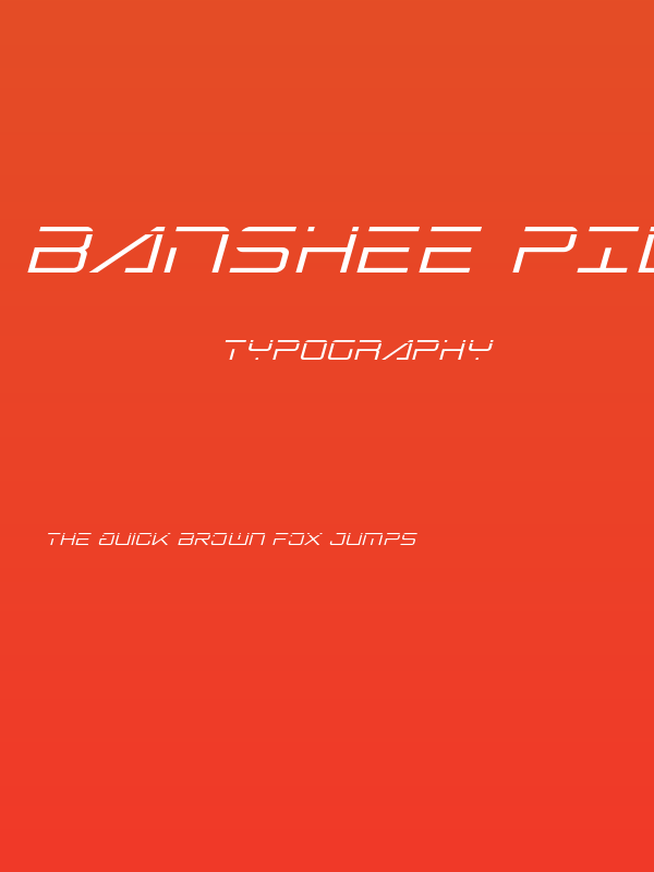 Banshee Pilot Laser Italic Poster