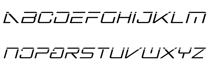 Banshee Pilot Laser Italic 字体 小写